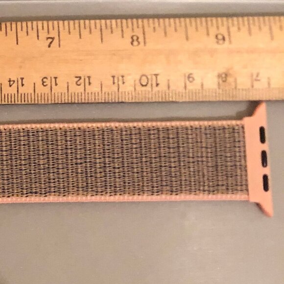 NEW (NWOT) 5-piece Apple Watch woven/velcro bands pink/purple/gray - Picture 3 of 13